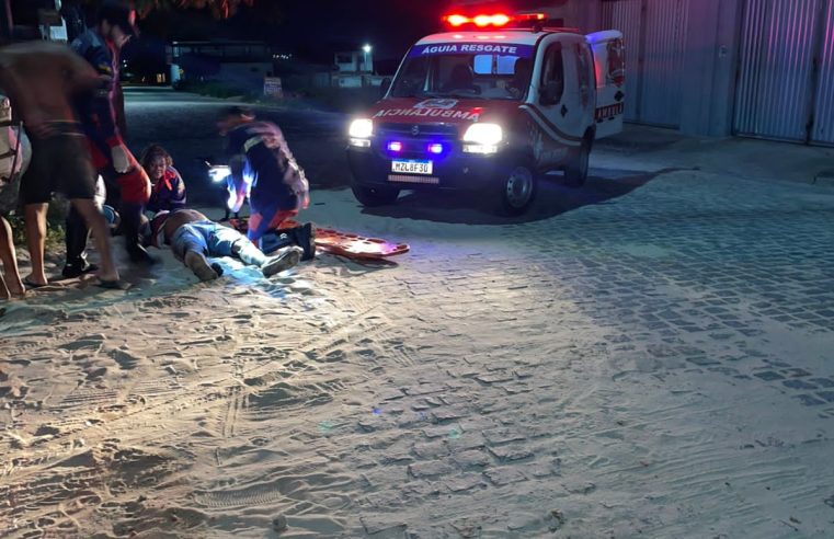 Homem fica ferido após cair de moto na noite desta terça em Conceição do Coité