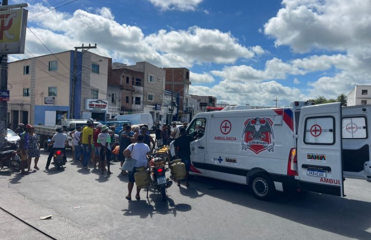 GRAVE ACIDENTE! Colisão entre carro e moto deixa menor ferido em Conceição do Coité nesta sexta-feira (20)