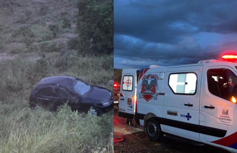 Capotamento na BA-120 entre Coité e Retirolândia deixa feridos; gestante de 7 meses está entre as vítimas