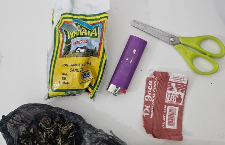 Homem é preso com moto adulterada e porção de maconha durante abordagem da PM em Conceição do Coité