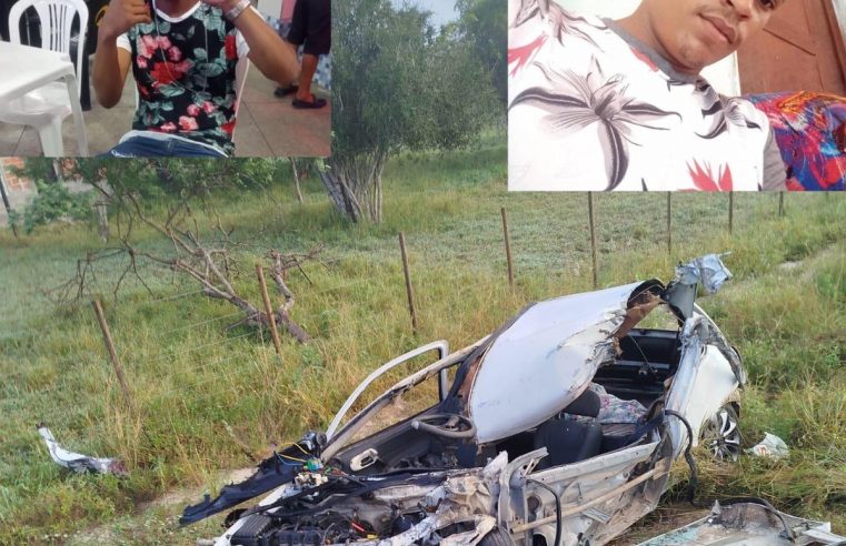 Atualizada: colisão entre carro e ônibus deixa dois irmãos mortos na BA-120, entre Santaluz e Valente; vítimas foram identificadas e moravam em Valente