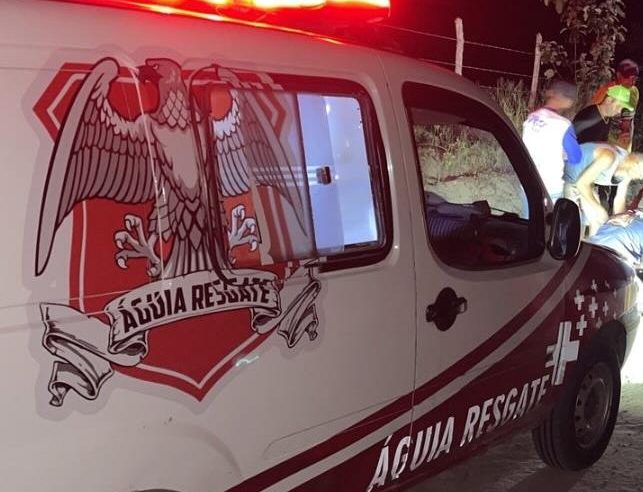 Mulher fica ferida após acidente de moto na zona rural de Conceição do Coité
