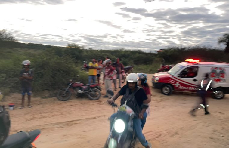 Casal fica ferido após motocicleta atingir cachorro na zona rural de Conceição do Coité; animal morreu na hora