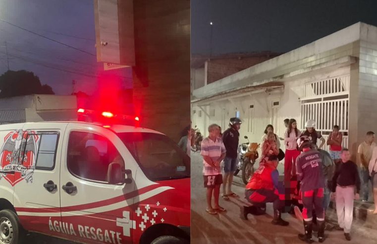 Duas mulheres ficam feridas em acidentes de moto registrados na noite desta quinta-feira (18) em Conceição do Coité