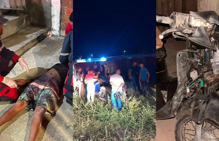 Em poucas horas, três acidentes de moto deixam duas mulheres e um homem feridos em Conceição do Coité