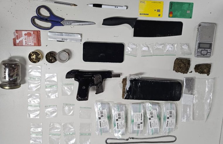 Rondesp apreende arma, drogas e prende suspeito durante operação em Cansanção