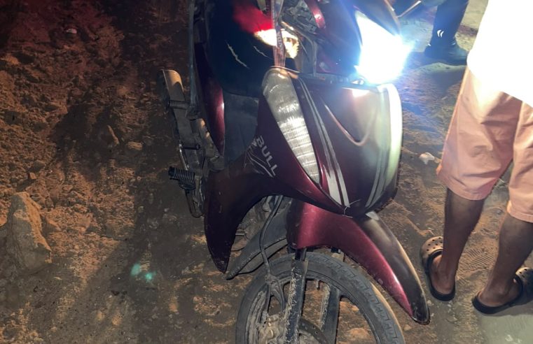 Motociclista fica ferido após acidente em estrada na zona rural de Conceição do Coité