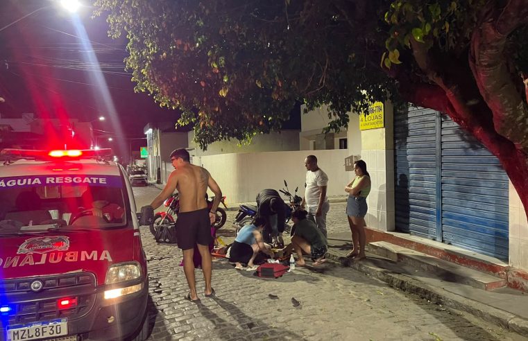 Colisão entre motos deixou um homem ferido em Conceição do Coité