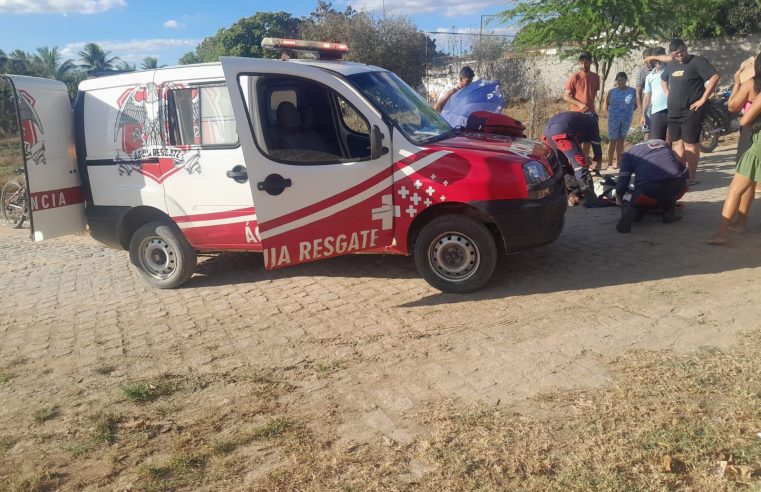 GRAVE! Homem sofre acidente de moto, é agredido com porrete na cabeça e tem suspeita de TCE em Goiabeira, distrito de Conceição do Coité